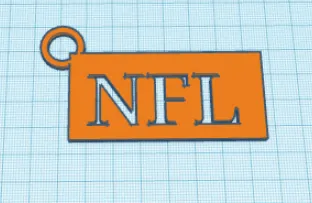 NFL keyring