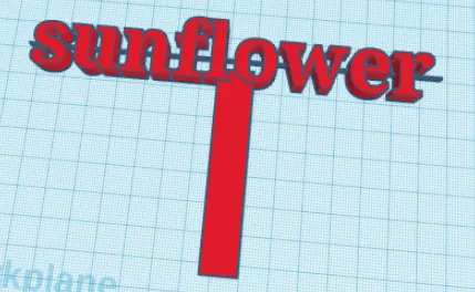 Sunflower stake