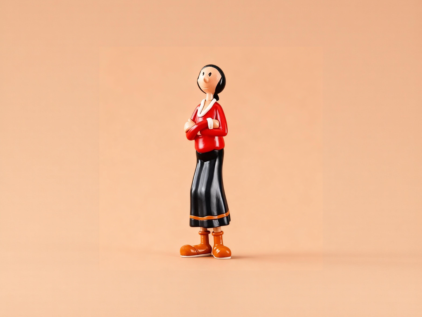 奥利弗-大力水手波派妻子摆件公仔涂色玩具