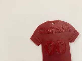 Customizable Jersey Keychain