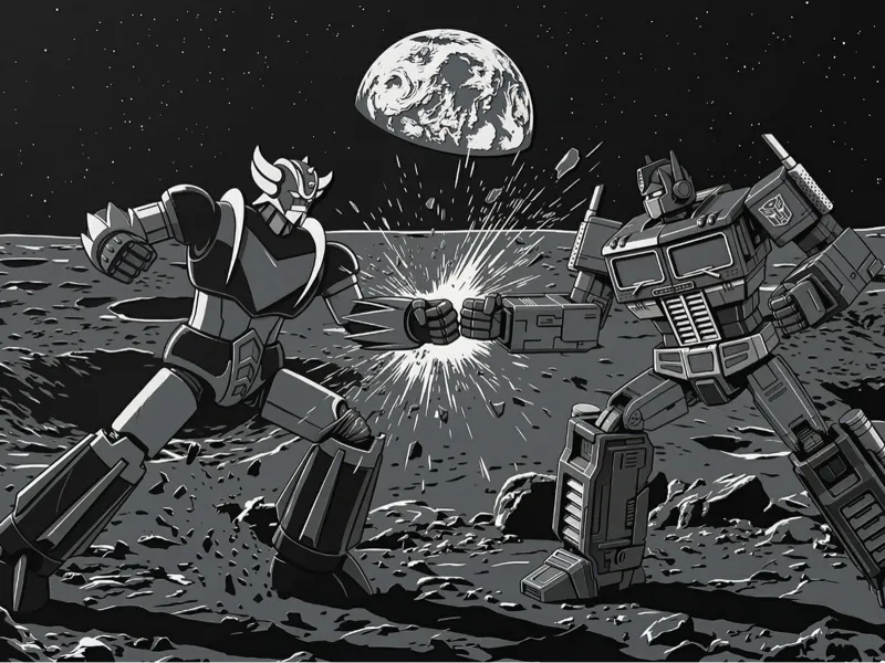 Goldorak vs Optimus Prime