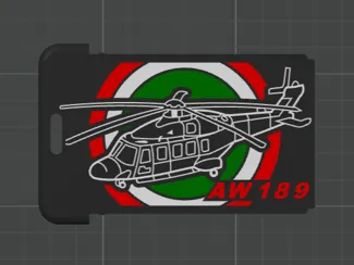 PORTA BADGE POSTERIORE AW189