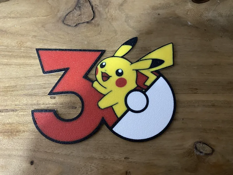 Pokemon30 logo 皮卡丘