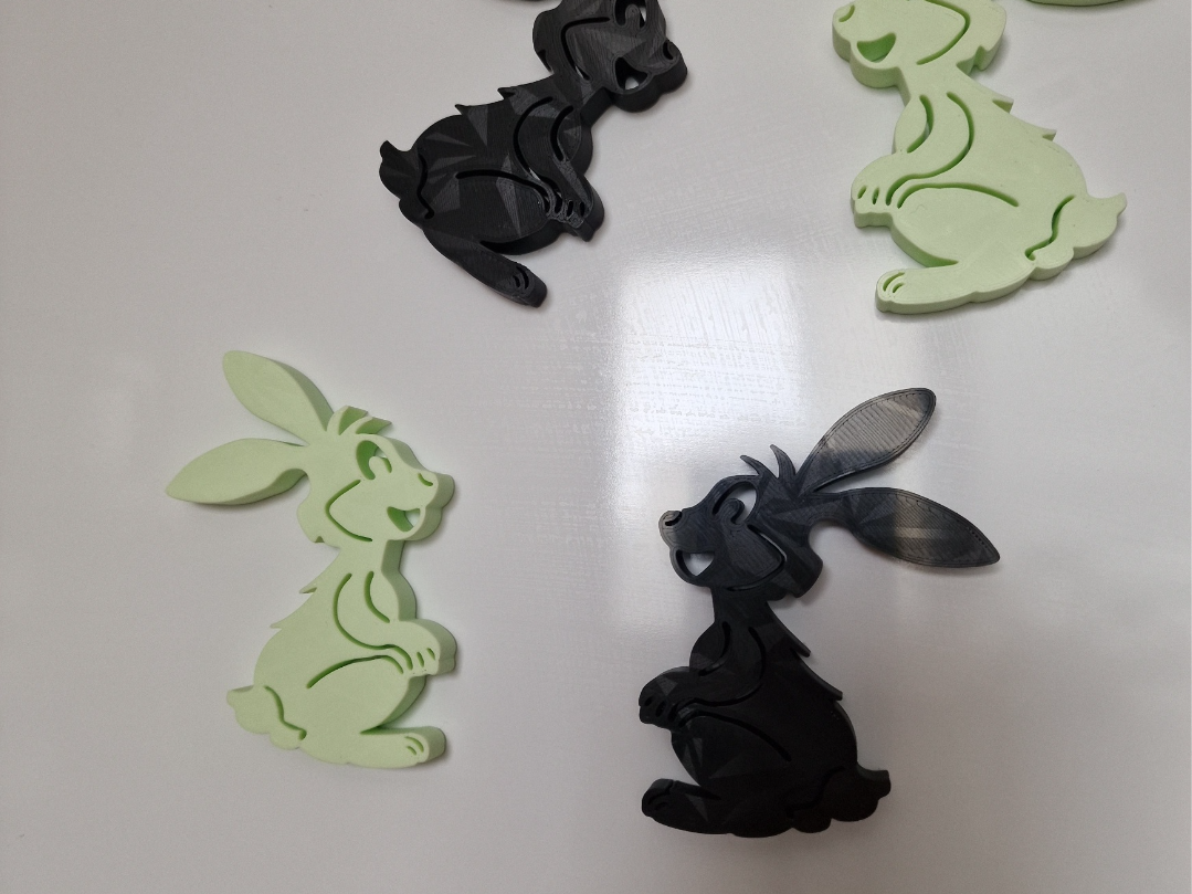 Easter bunny magnets
