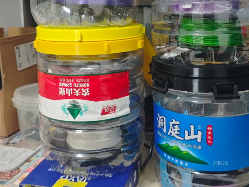 农夫山泉水桶改储物桶 耗材桶