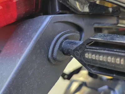 Turn signal adapter for motorcycle (11mm diameter)