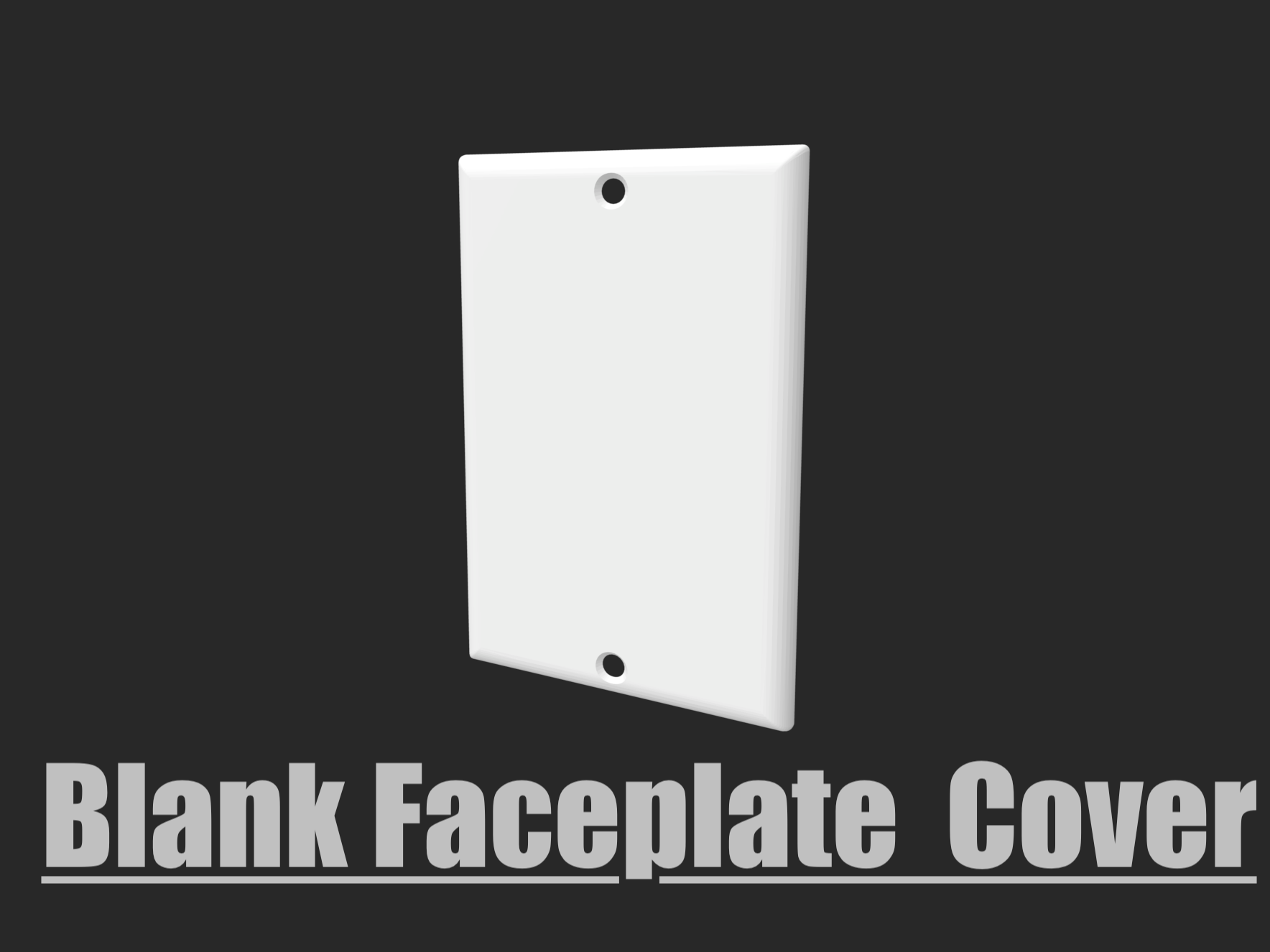 Blank Faceplate (small)