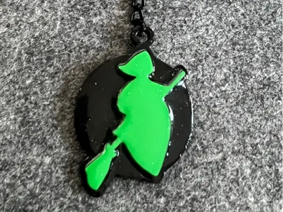Harz Witch Keychain