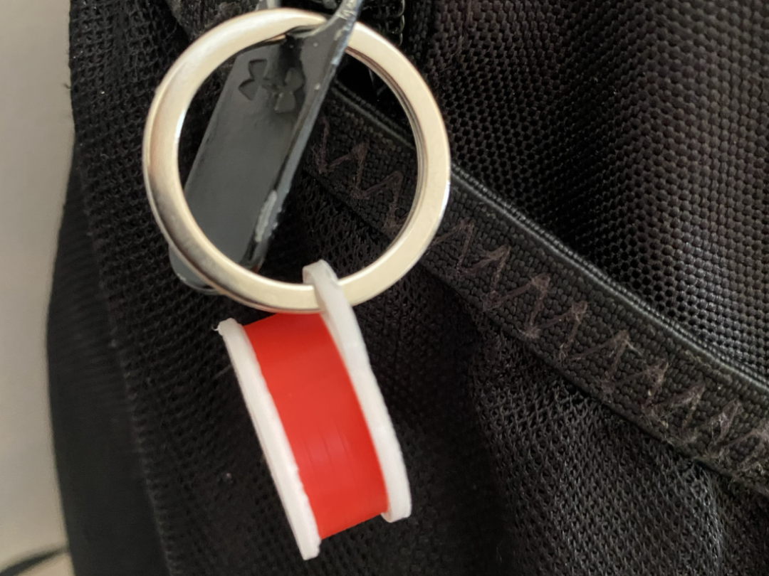 3-D Printer Filament Keychain