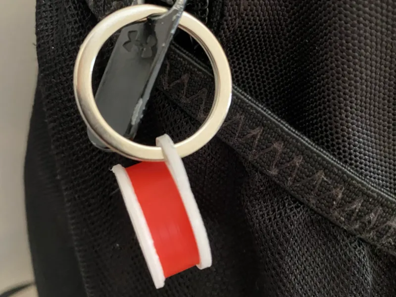 3-D Printer Filament Keychain