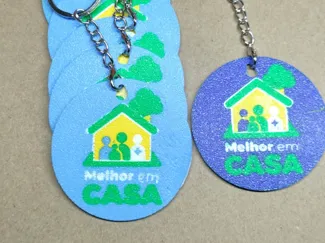 Chaveiro da campanha melhor em casa 