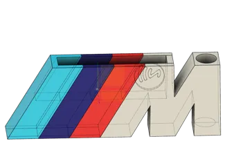 BMW M logo cards and pen holders with nfc tag gap