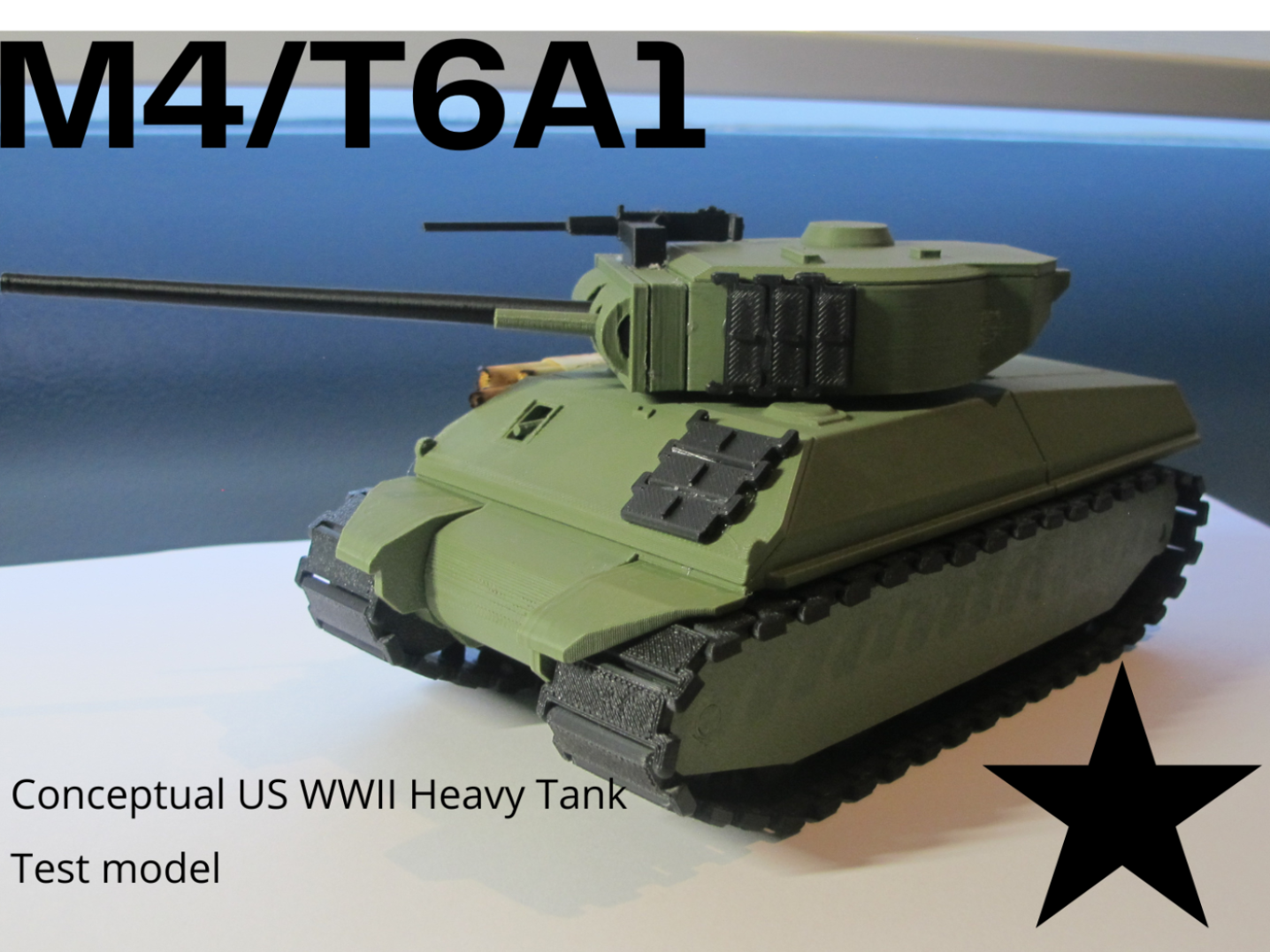 M4/T6A1 Mini Playable Tank.