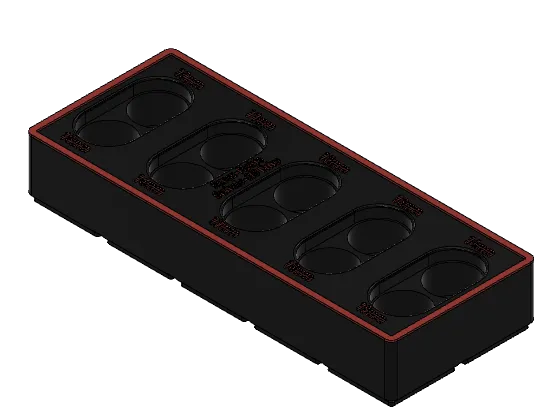 Gridfinity SUNEX Metric and SAE Swivel socket tray