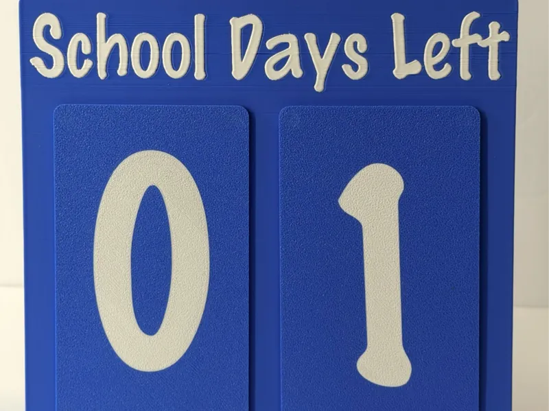 R7Makers: "School Days Left" Magnetic Countdown 