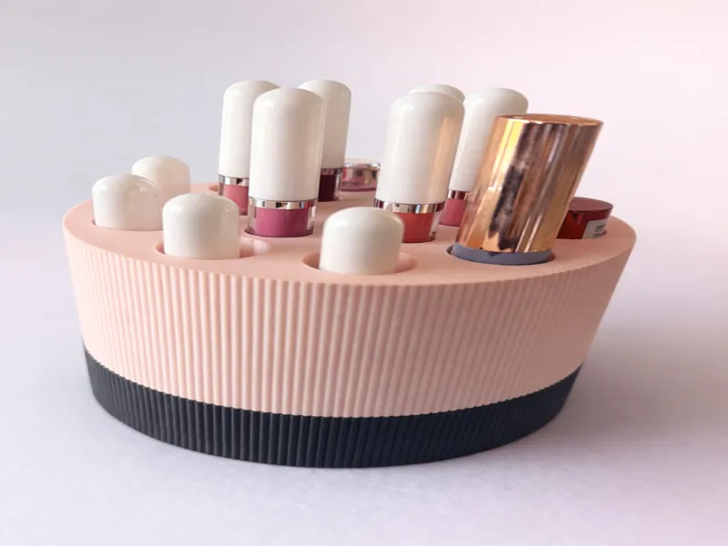 Lipstick carousel organizer-Rotating makeup holder