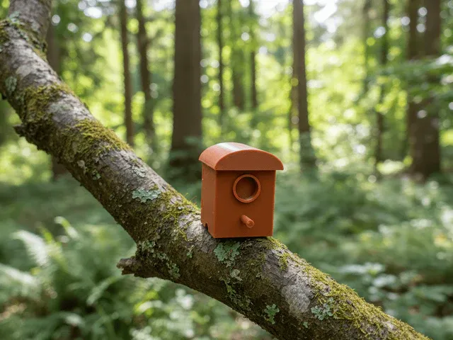 Geocaching Hide MiniBirdhouse w screw compartment