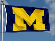 Michigan logo keychain 
