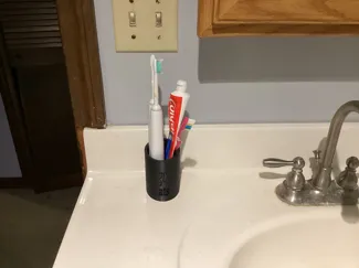 patriots toothbrush holder