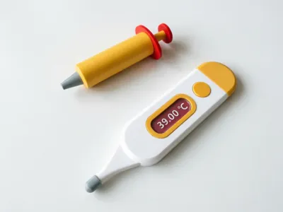 pretend play toy - doctor - syringe - thermometer