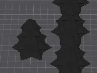 geometric Christmas trees
