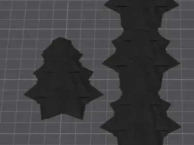 geometric Christmas trees