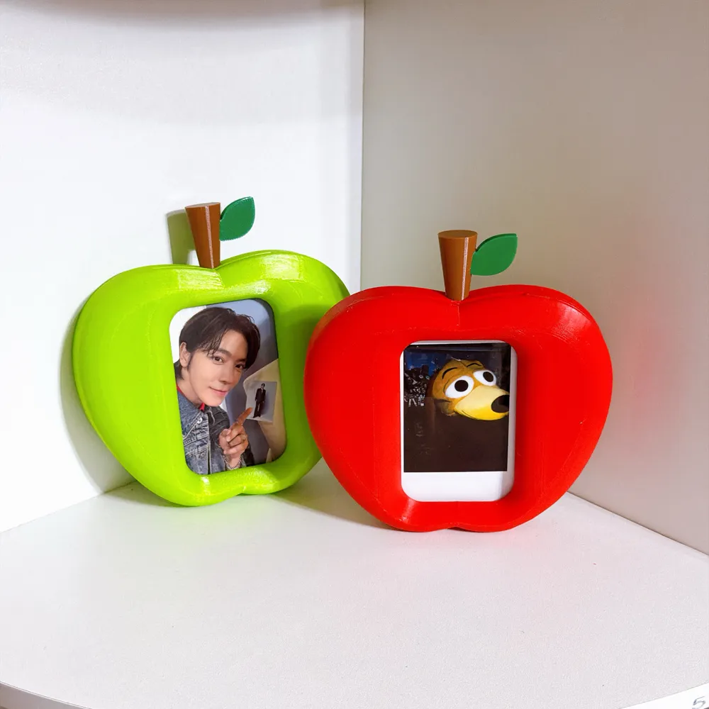 Apple Photo Frame 3-inch Instant Photo Card Holder - Free 3D Print ...