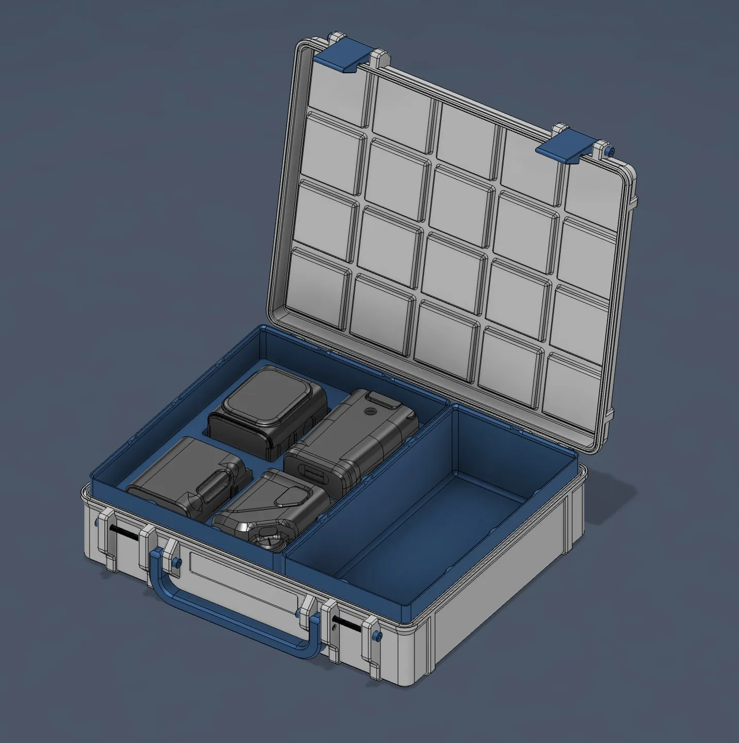 Gridfinity Rugged Box Rugged Gridfinity Case (5x4) - Free 3D Print Model - MakerWorld