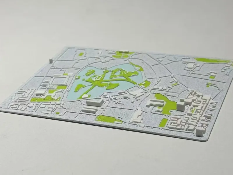 昆明翠湖公园城市纹理模型