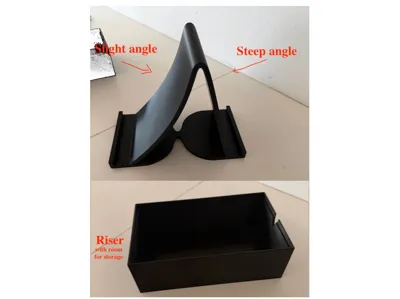 Sturdy two way iPad/tablet stand w. optional riser