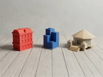Custom Monopoly Houses & Hotels