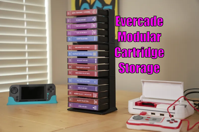 Evercade Modular Game Cartridge Storage Tower