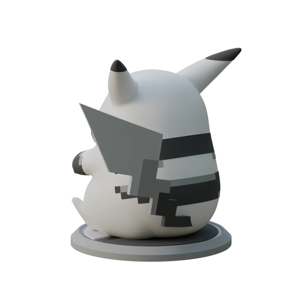 Statue Sprite VEK3D Pikachu Sprite Statue - Free 3D Print Model - MakerWorld