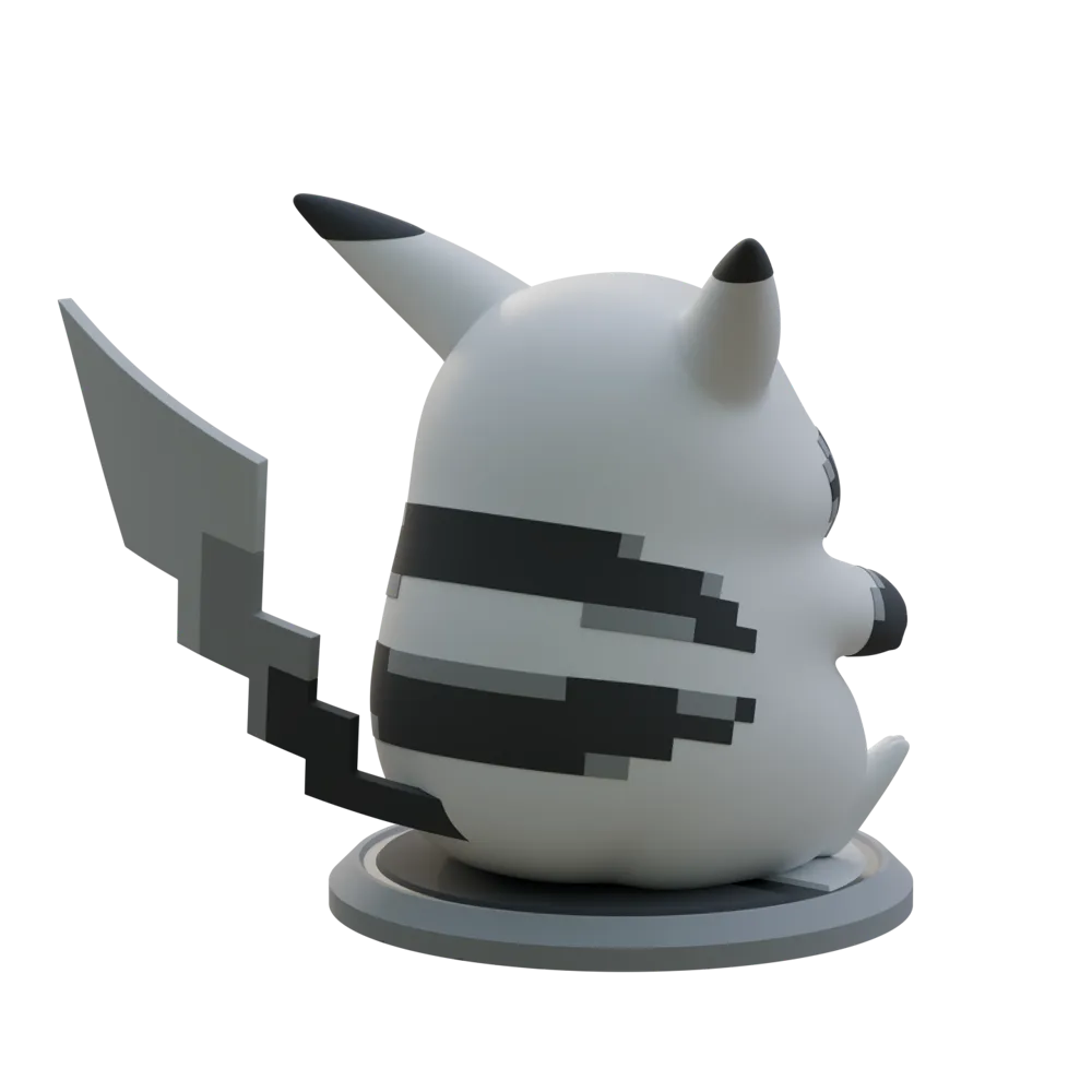 Statue Sprite VEK3D Pikachu Sprite Statue - Free 3D Print Model - MakerWorld