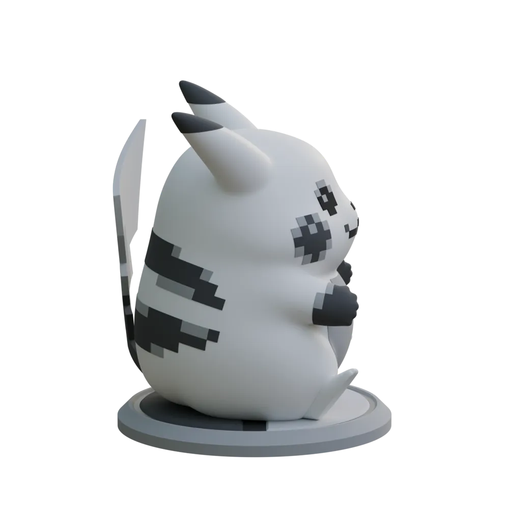 Statue Sprite VEK3D Pikachu Sprite Statue - Free 3D Print Model - MakerWorld