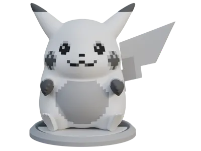 VEK3D Pikachu Sprite Statue