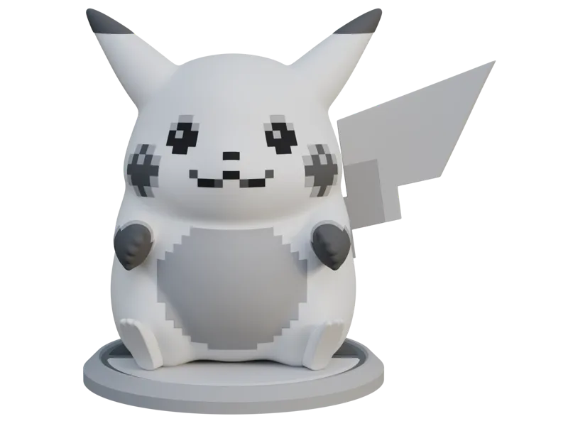 VEK3D Pikachu Sprite Statue