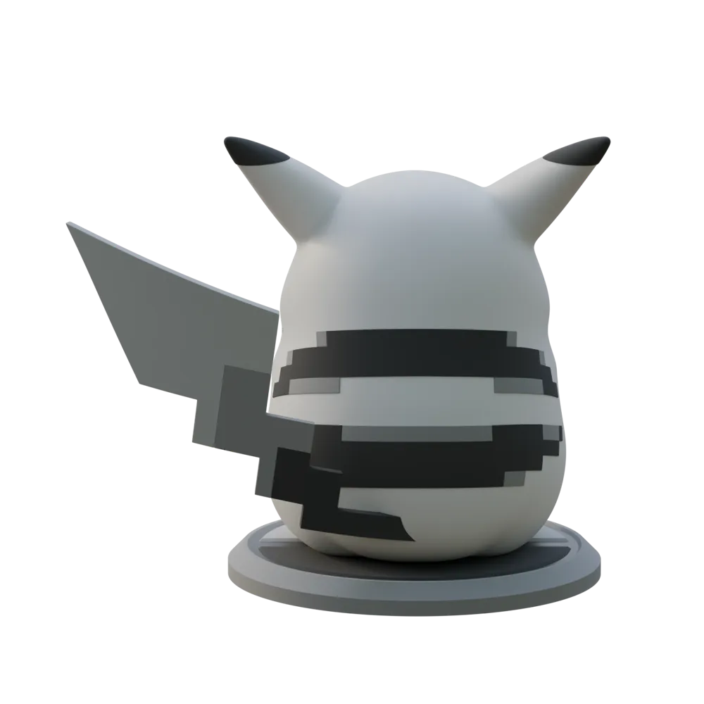 Statue Sprite VEK3D Pikachu Sprite Statue - Free 3D Print Model - MakerWorld