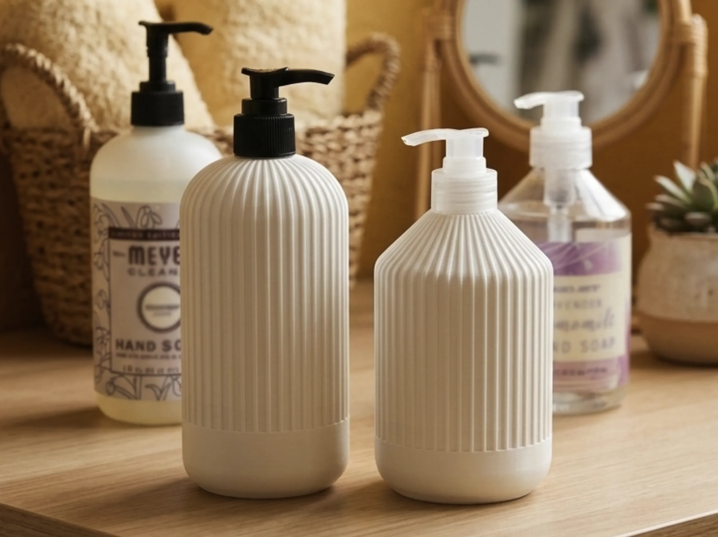 Japandi Soap Dispenser Bottle Sleeves