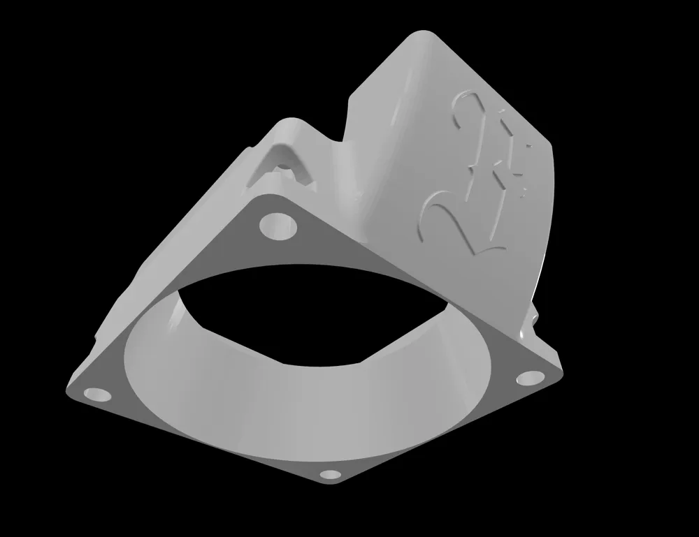 Pi Profile Adapter 52pi Low Profile adapter for 60mm fan - Free 3D Print Model - MakerWorld