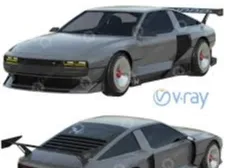 Carcasa coche deportivo
