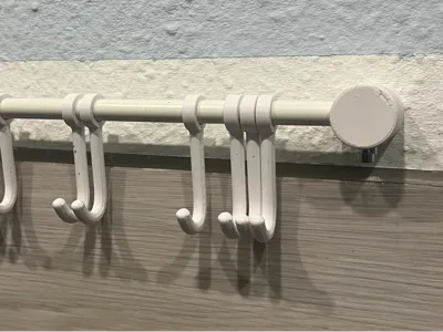 Kitchen Hook Rail 140cm customizable length