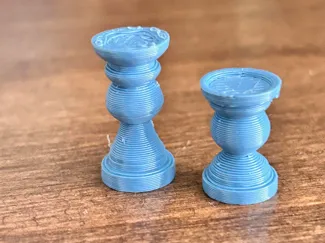 12 scale candle sticks