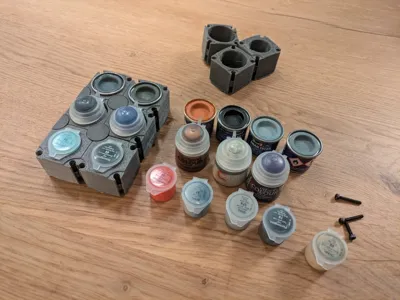 Modular Paint Holder for Revell + Citadel Paint