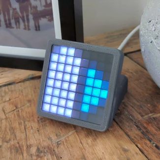 LED matrix desktop stand for smart homes