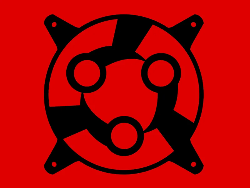 Naruto MADARA Eternal Sharingan - Custom 120mm Fan