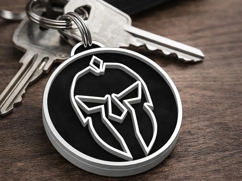 Spartan Helmet Keychain - No Supports - Fast Print