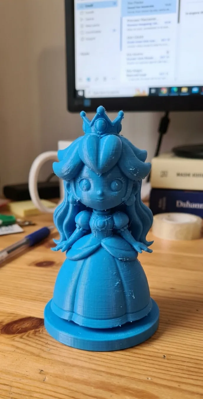 Chibi Gaming - Princess Peach - Free 3D Print Model - MakerWorld