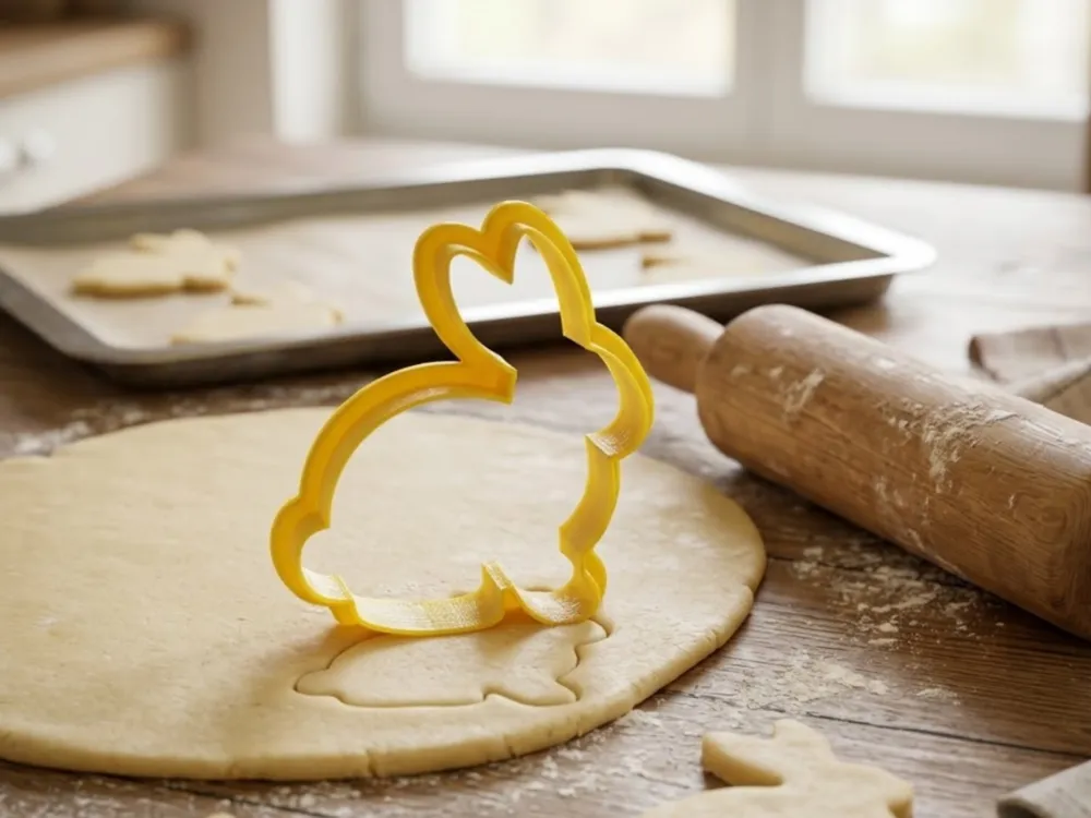 Easter Rabbit Cookie Cutter - Free 3D Print Model - MakerWorld