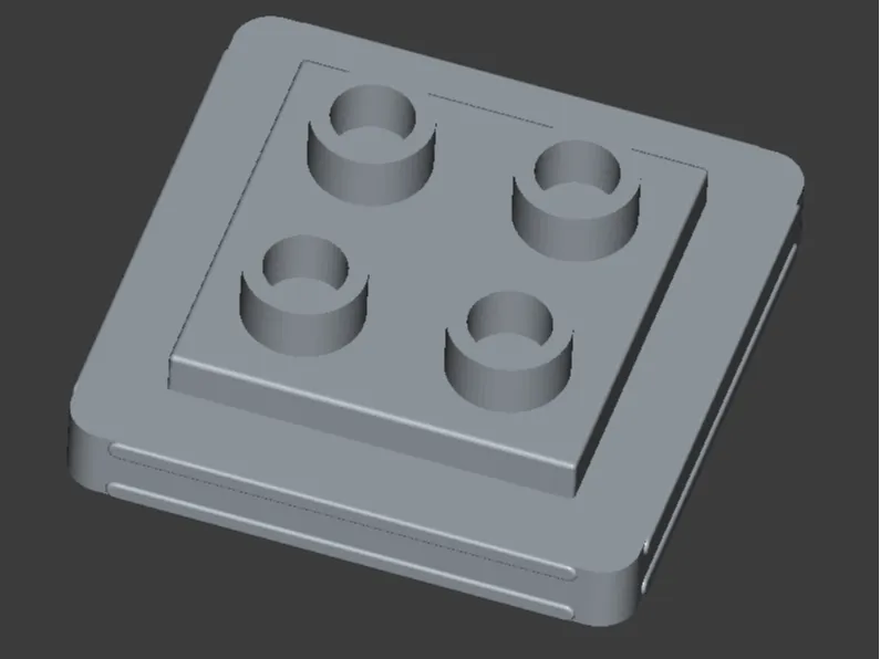 Magnetic bricks adapter to Duplo